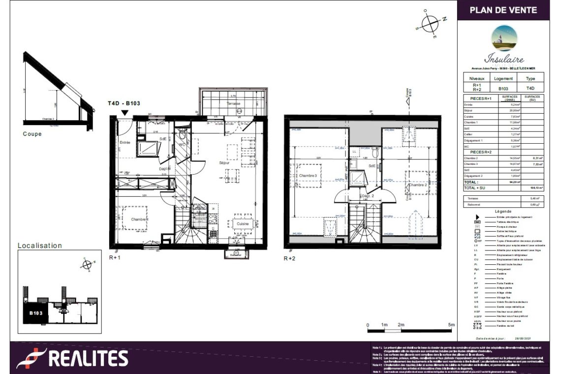 Appartement à vendre à Belle-Ile - Plan