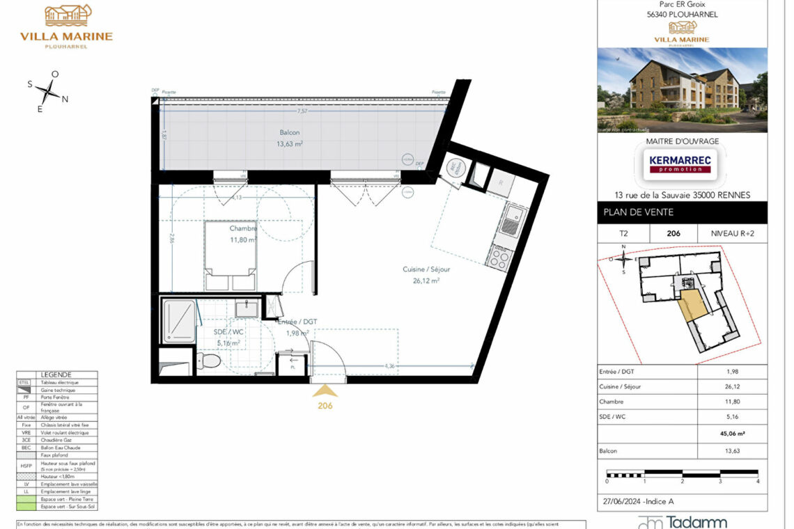 Appartement à vendre à Plouharnel (Réf 1567) 